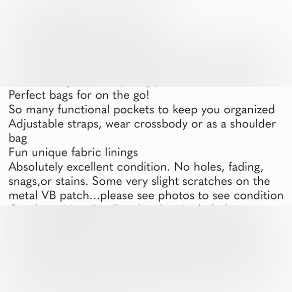 Vera Bradley Metallic Silver Quilted Leather Crossbody Shoulder Bag Purse - Picture 13 of 13